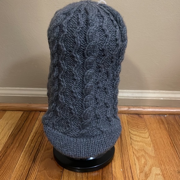 Nirvana Designs Knit Made In Nepal Winter Hat Charcoal Gray - Picture 3 of 5